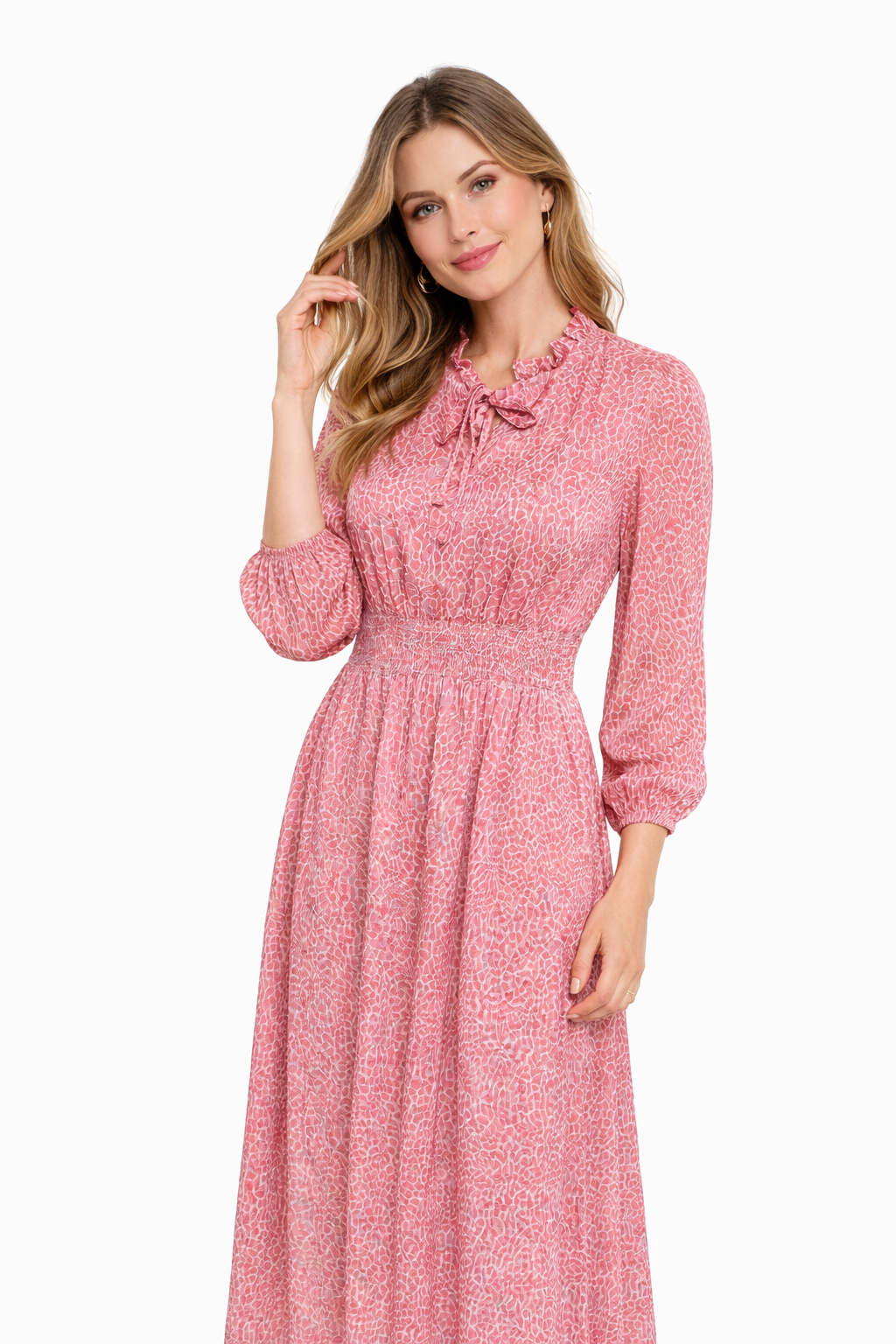 Women's maxi dress in viscose