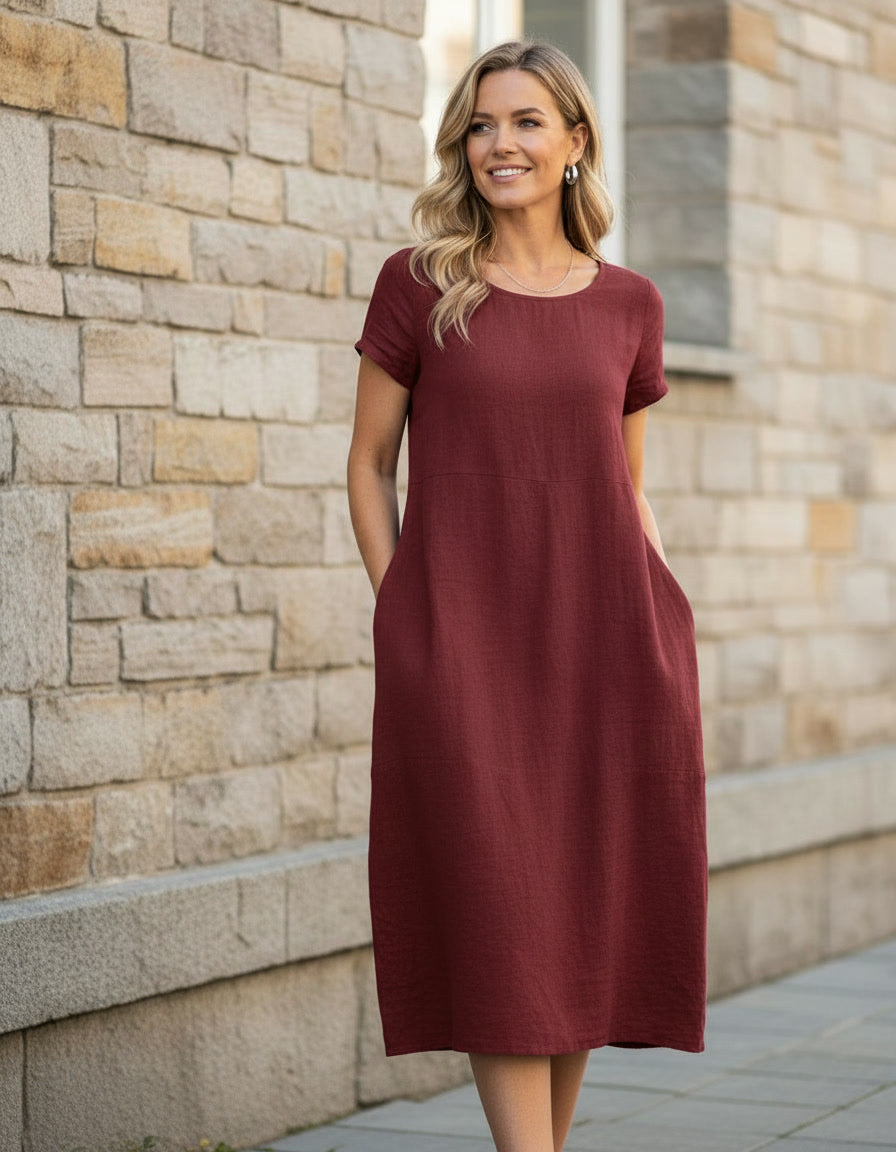 Midi Dress with Pockets