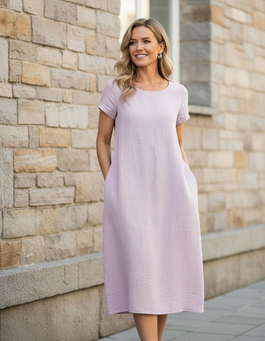 Midi Dress with Pockets