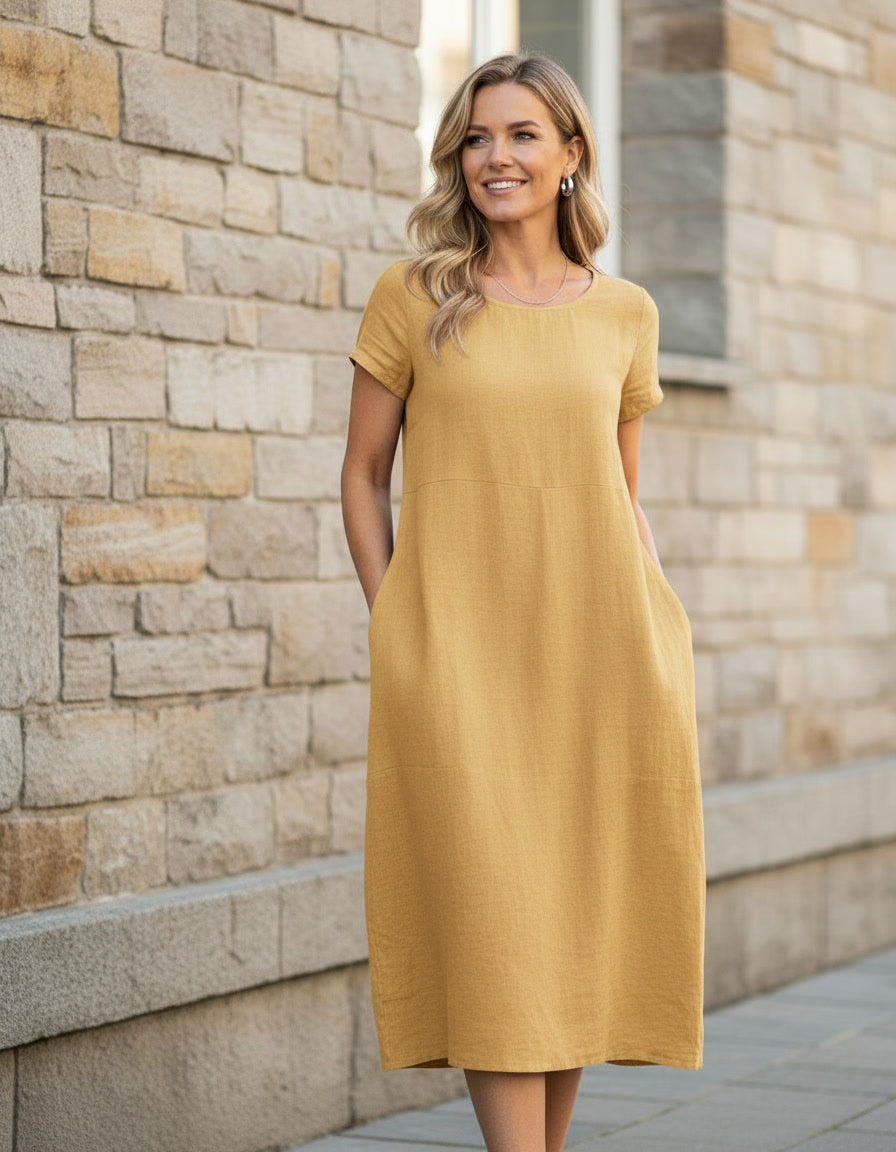 Midi Dress with Pockets