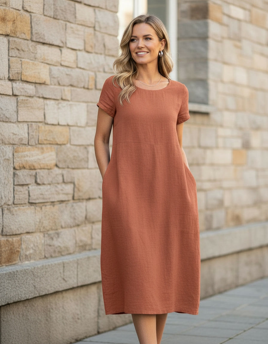 Midi Dress with Pockets