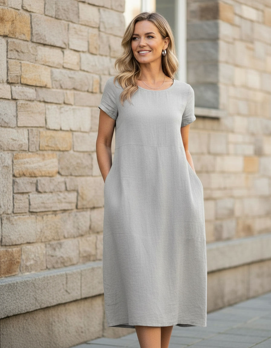 Midi Dress with Pockets
